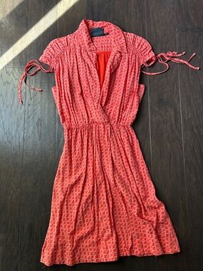 Maeve Anthropologie red dress XS